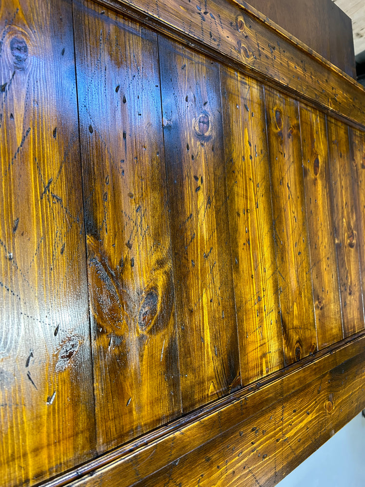 腰壁板材 ウッド(ツヤ有り)ダメージエイジング